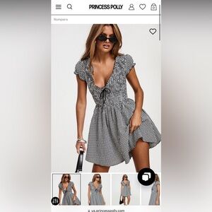 Wescott gingham play suit romper